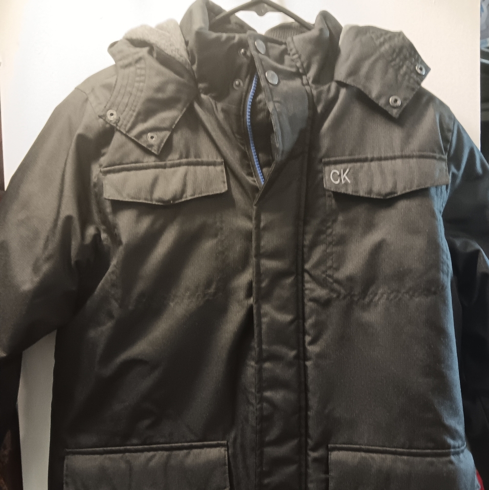 Calvin Klein Jeans Boys Black Winter Jacket Size 14/1